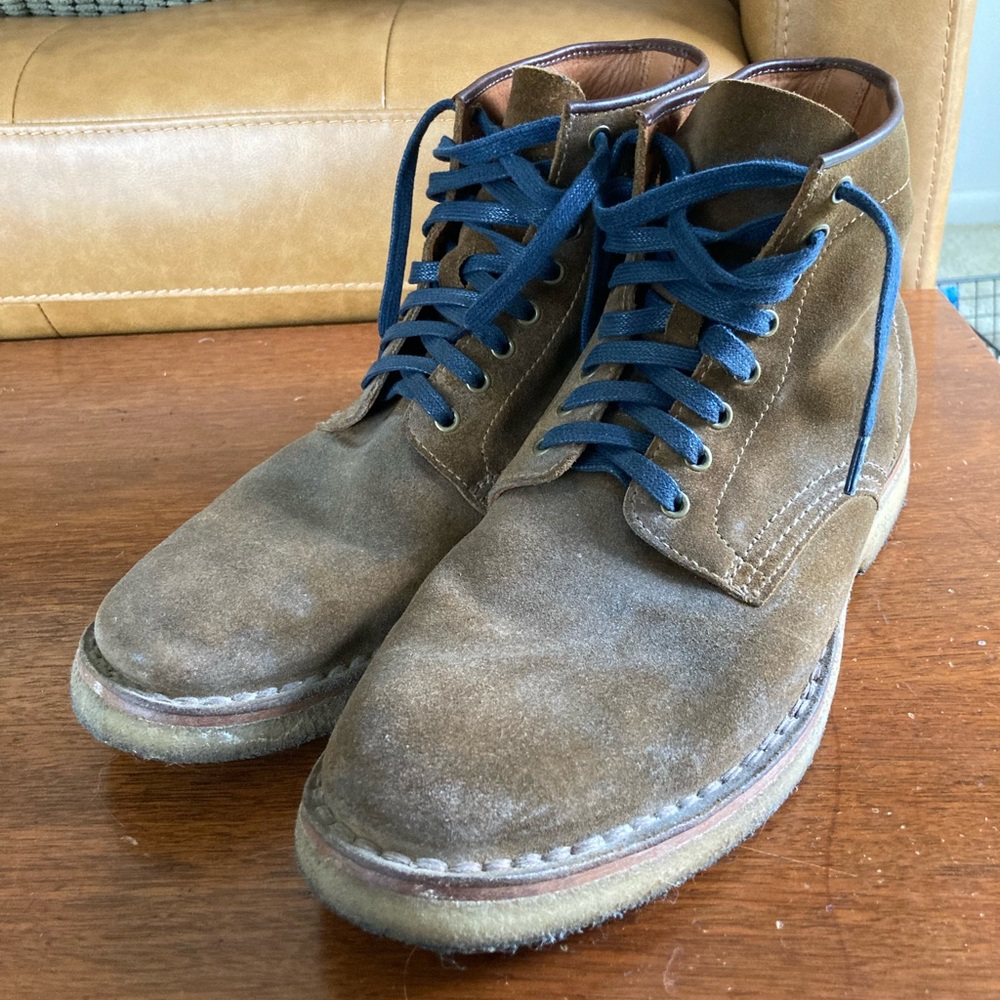 Frye Arden Lace Up Suede Boot Crepe 9.5